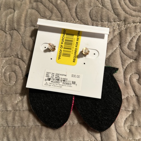 Ana and Ava retro earrings Beaded Strawberries - Picture 2 of 2